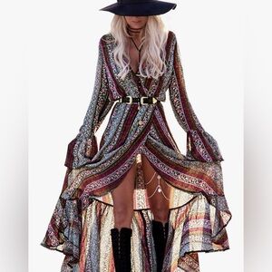 NEW! Beautiful boho wrap dress!